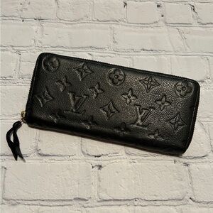 Louis Vuitton Navy Monogram Long Zip Wallet
